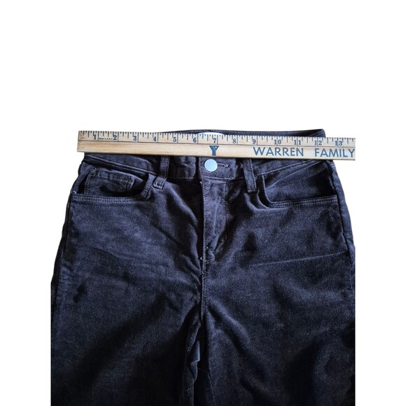 L'AGENCE Stevie High Rise Straight Velvet Pants Jeans Stretchy Brown Sz 24-25 - Picture 7 of 9